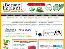 Tablet Screenshot of borsanimpianti.it